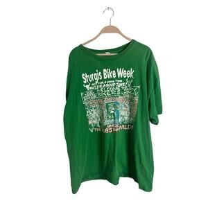 Vintage Sturgis 2010 Graphic T-shirt double sided‎ bike week